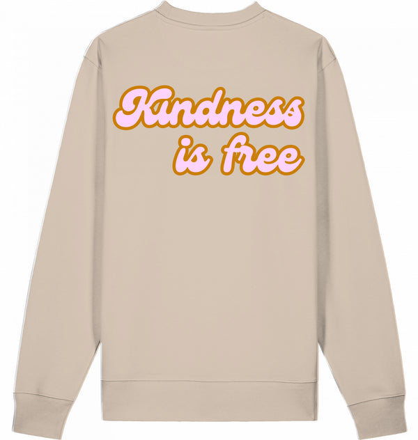 Loungewear Kindness Is Free Organic Unisex Sweatshirt